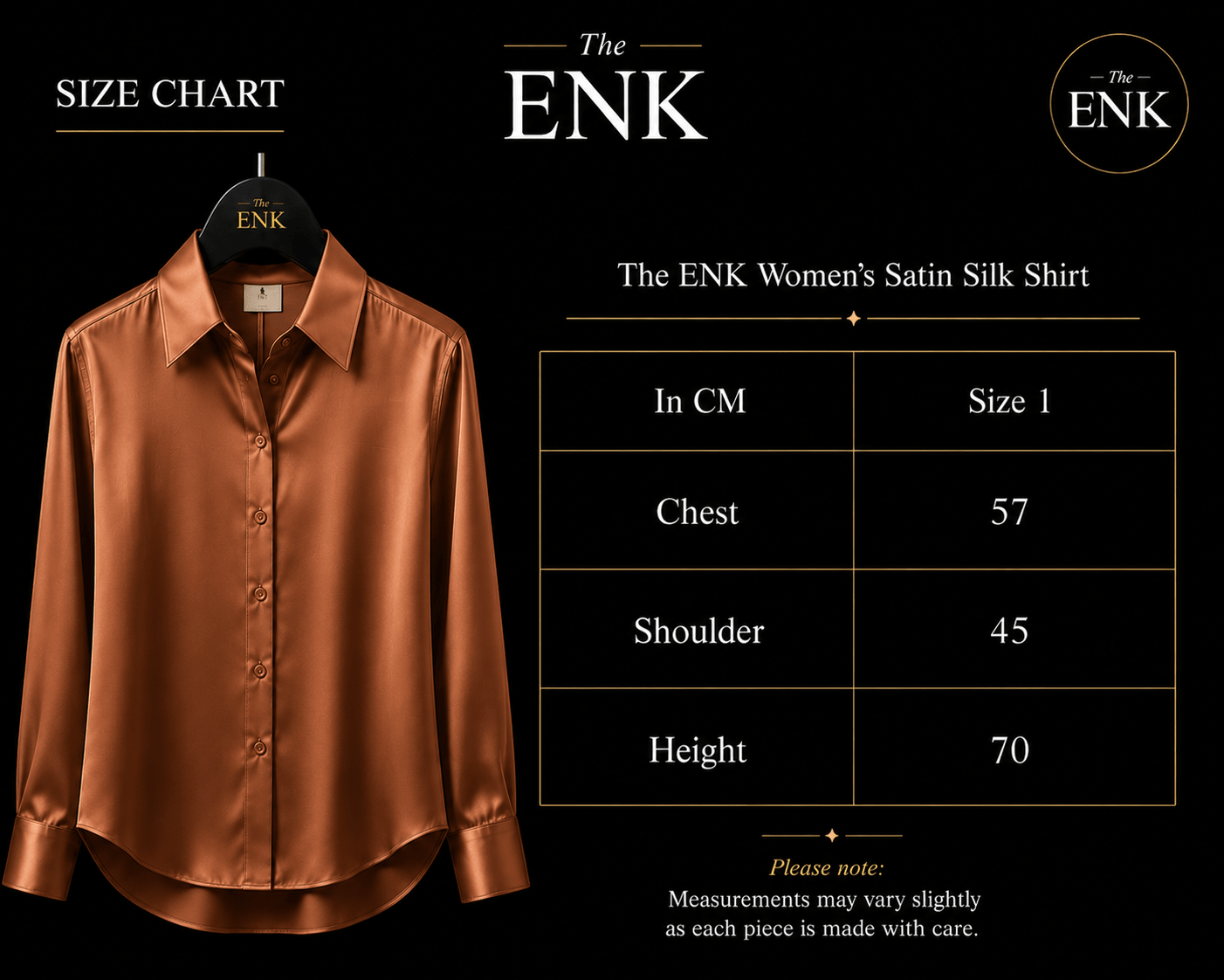 Copper Satin Oversized Chemise 🤎✨ - The ENK