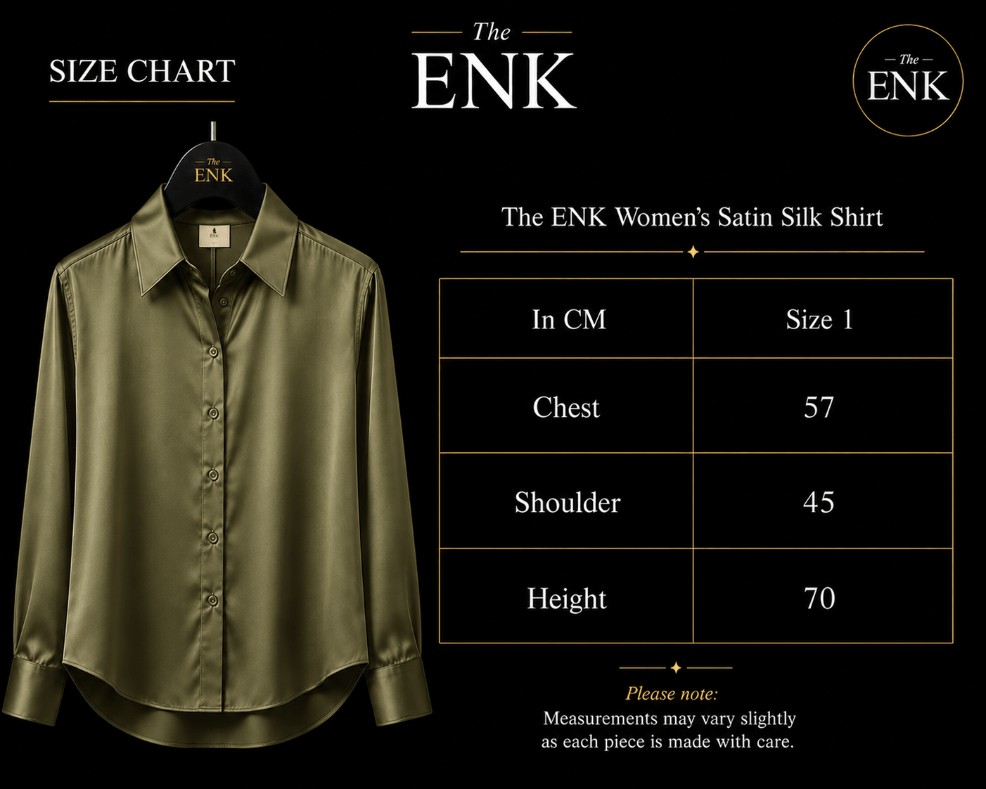 Olive Satin Oversized Chemise 💚✨ - The ENK